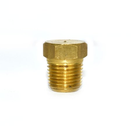 INTERSTATE PNEUMATICS Brass Hex Plug 3/8 Inch NPT Male FPP61B